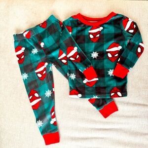 Marvel Velour Spider-Man Christmas Pajamas